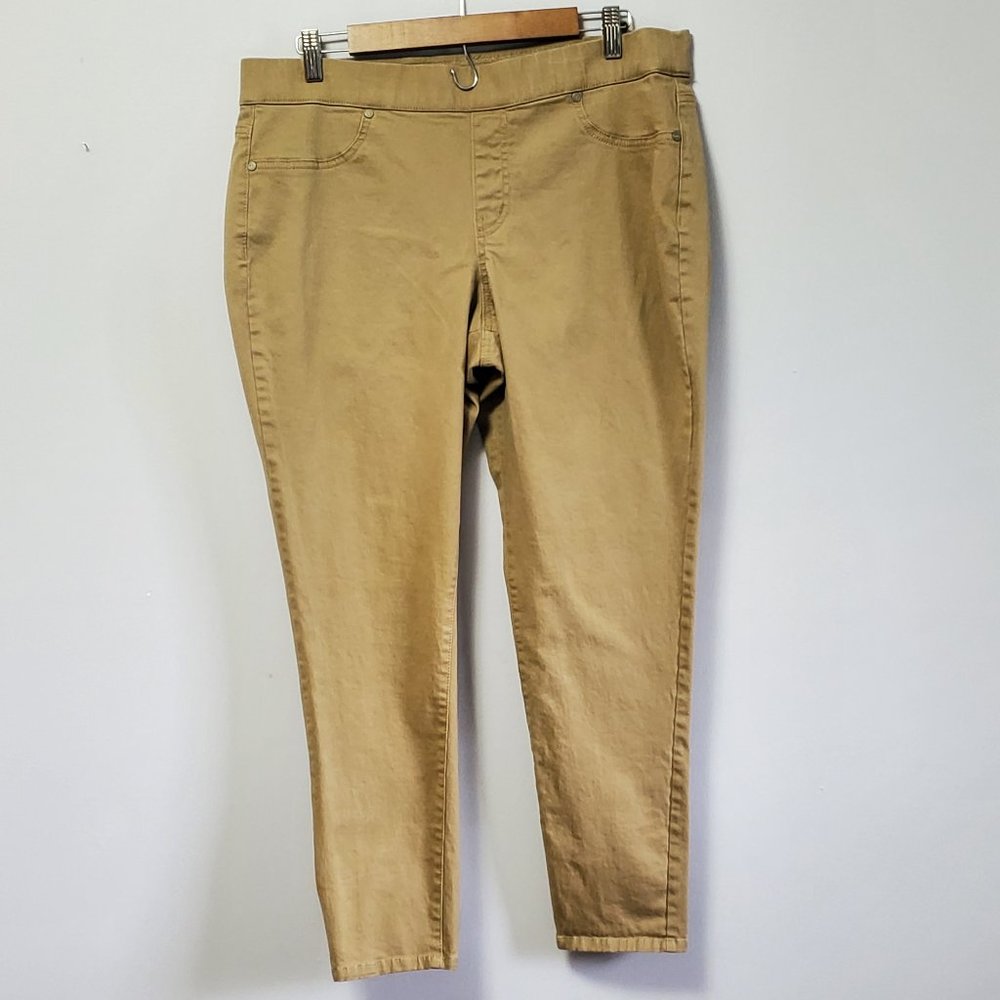New Directions pull on skinny pants  Dark khaki  Size 16 PR